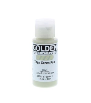 Acrylic Paint |   1 fl. oz Fluid Acrylic Paint Titan Green Pale Acrylic Paint Acrylic Paint