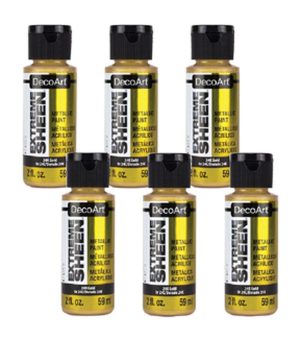 Acrylic Paint |   24K Gold Metallic Acrylic Paint 6pk Acrylic Paint Acrylic Paint