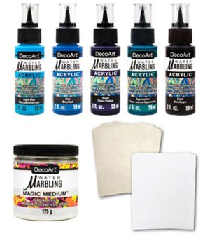 Acrylic Paint |   Water Marbling Cool Hues Colletion Kit Acrylic Paint Acrylic Paint