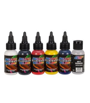 Airbrushing |   Illustration Colors Primary Set 1oz Airbrushing Airbrushing