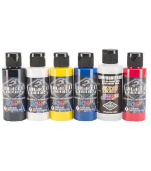 Airbrushing |   Wicked Colors Primary Set 2oz Airbrushing Airbrushing