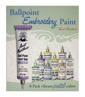 Fabric Paint |   Ballpoint Paint Tubes 1 Ounce 8 Pkg Pastel Colors Art Supplies & Painting Fabric Paint