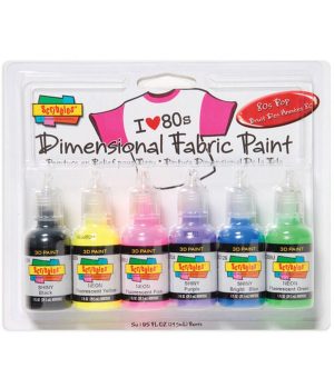 Fabric Paint |   DFP 6PK 80 POP Art Supplies & Painting Fabric Paint