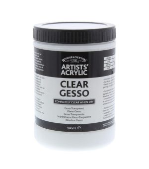 Gessos & Primer Paint |   Artists’ Acrylic Gesso 946ml Jar Clear Art Supplies & Painting Gessos & Primer Paint