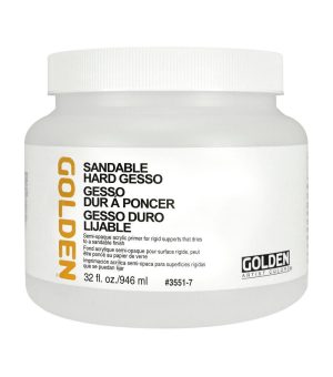 Gessos & Primer Paint |   Sandable Hard Gesso White Quart Art Supplies & Painting Gessos & Primer Paint