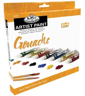 Gouache Paint |   Gouache Artist Paint Set 24pc Art Supplies & Painting Gouache Paint