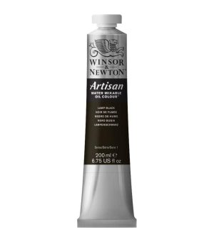 Oil Paint |   Artisan Water Mixable Oil Colours 200ml Tube Art Supplies & Painting Lamp Black