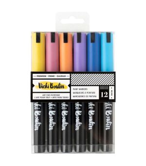 Paint Markers |   12ct Mixed Media Paint Markers Art Supplies & Painting Paint Markers