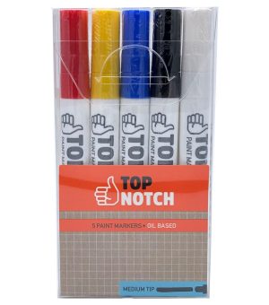 Paint Markers |   5ct Medium Tip Paint Markers Art Supplies & Painting Black And White/Pastel/Primary/Spring