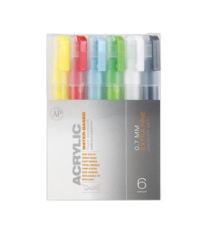 Paint Markers |   6 Color Acrylic Marker Set Extra Fine Art Supplies & Painting Paint Markers