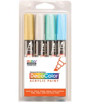 Paint Markers |   Metallic DecoColor Acrylic Paint Marker Set Art Supplies & Painting Paint Markers