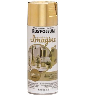 Spray Paint |   11oz Brass Imagine Metallic Spray Paint Art Supplies & Painting Spray Paint