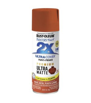 Spray Paint |   Rust-Oleum 12oz Ultra Cover Matte Spray Paint Art Supplies & Painting Burnt Sienna/Emerald Isle/Harvest Peach/Lavender