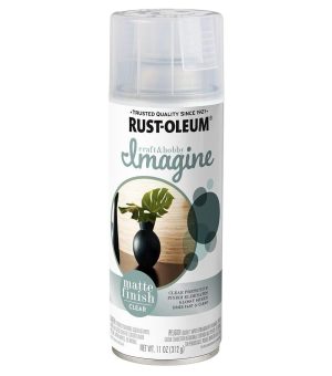 Spray Paint |   Rust-Oleum Imagine Craft & Hobby Matte Clear Top Coat Spray Paint 11oz Art Supplies & Painting Spray Paint