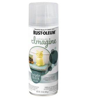 Spray Paint |   Rust-Oleum Imagine Craft & Hobby Top Coat Spray Paint 11oz Glaze Art Supplies & Painting Spray Paint