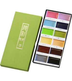 Watercolor Paint |   Gansai Tambi Watercolor Set II 12 Colors Art Supplies & Painting Watercolor Paint