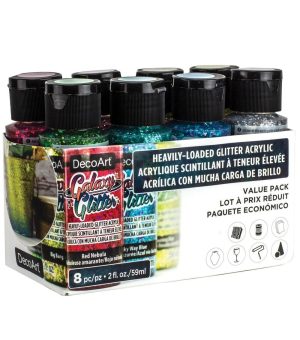 Acrylic Paint |   8ct Galaxy Glitter Value Pack Acrylic Paint Acrylic Paint Acrylic Paint