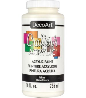 Acrylic Paint |   Crafter’s Acrylic All Purpose Paint 16oz White Acrylic Paint Acrylic Paint