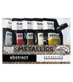 Acrylic Paint |   Abstract Acrylic 12ml Metallic Set 5pc Acrylic Paint Acrylic Paint